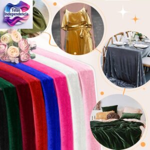 Tela terciopelo elasticado por metro