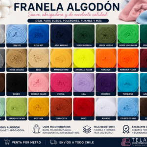 franela algodón